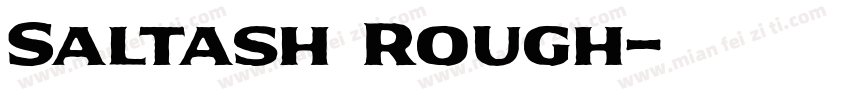 Saltash Rough字体转换